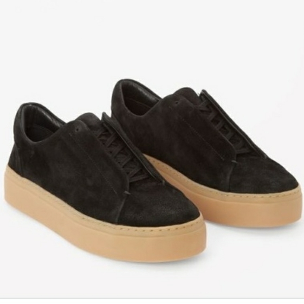 Cos Black suede sneakers